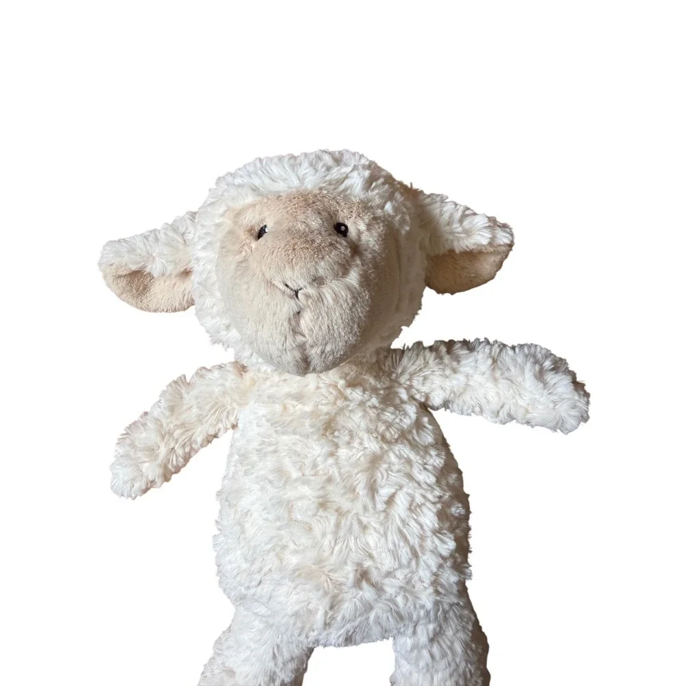 Mary Meyer Again Friends Lamb Sheep Plush Cream Curly Stuffed Animal 13
